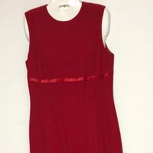 KASPER 2pc Red Dress and Coat Sz 6P - Picture 2 of 9